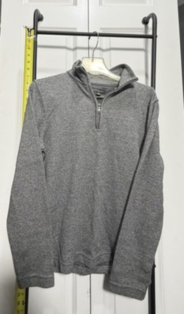 Banana Republic Men's Dark Gray Half-Zip Pullover Sweater